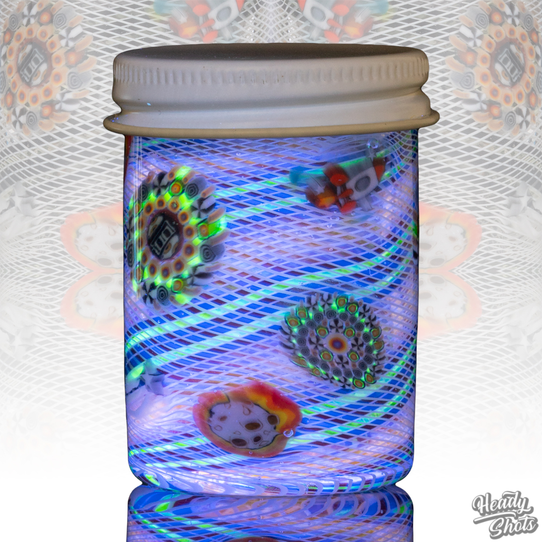 Featured image for “Slick Rick Glass X Future Glass UV Retticello Millefiori Jar”